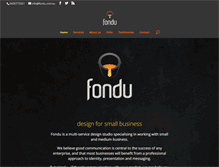 Tablet Screenshot of fondu.com.au